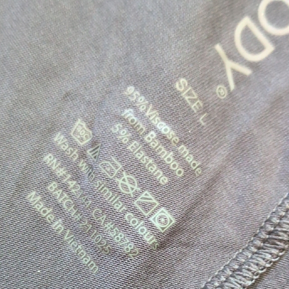 BOODY I NWT Storm Blue-Grey Drawstring Goodnight Sleep Lounge Pajama Pants, L - Picture 9 of 16